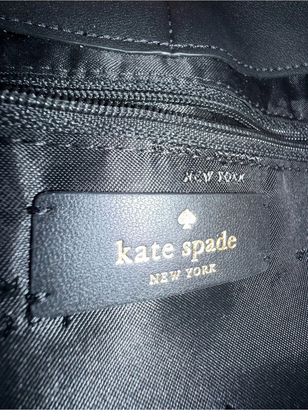 Kate Spade Kayla Pebbled Leather Saddle Bag Black